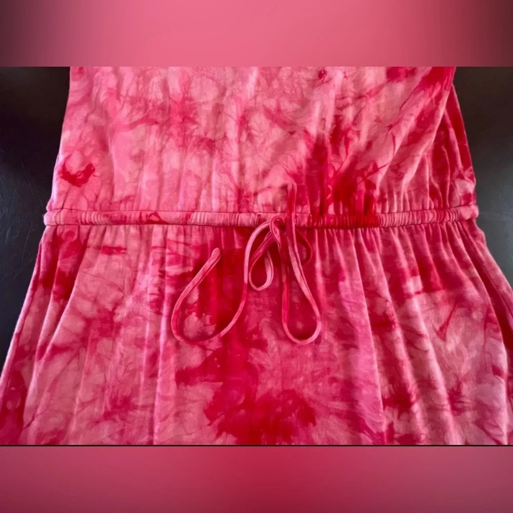 CALVIN KLEIN Woman’s Tie Dye Short Sleeve T-Shirt Dress size Small - Picture 8 of 10